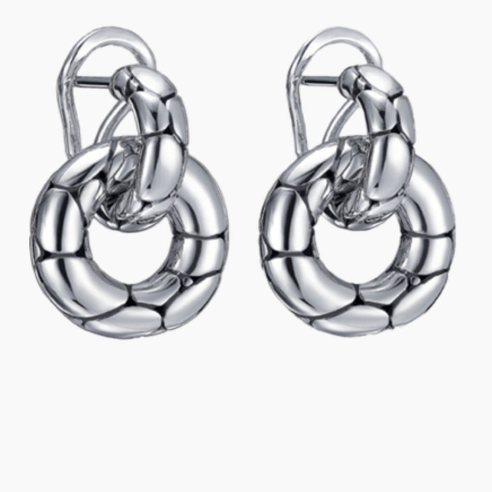COPY - John Hardy Kali Silver Door Knocker Earrings